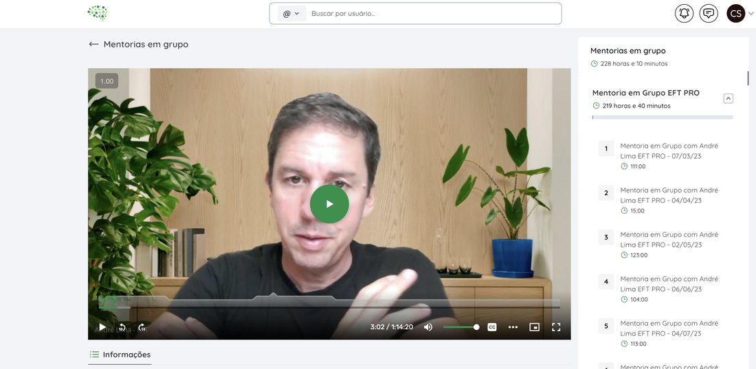 Mentoria clínica ao vivo com André Lima